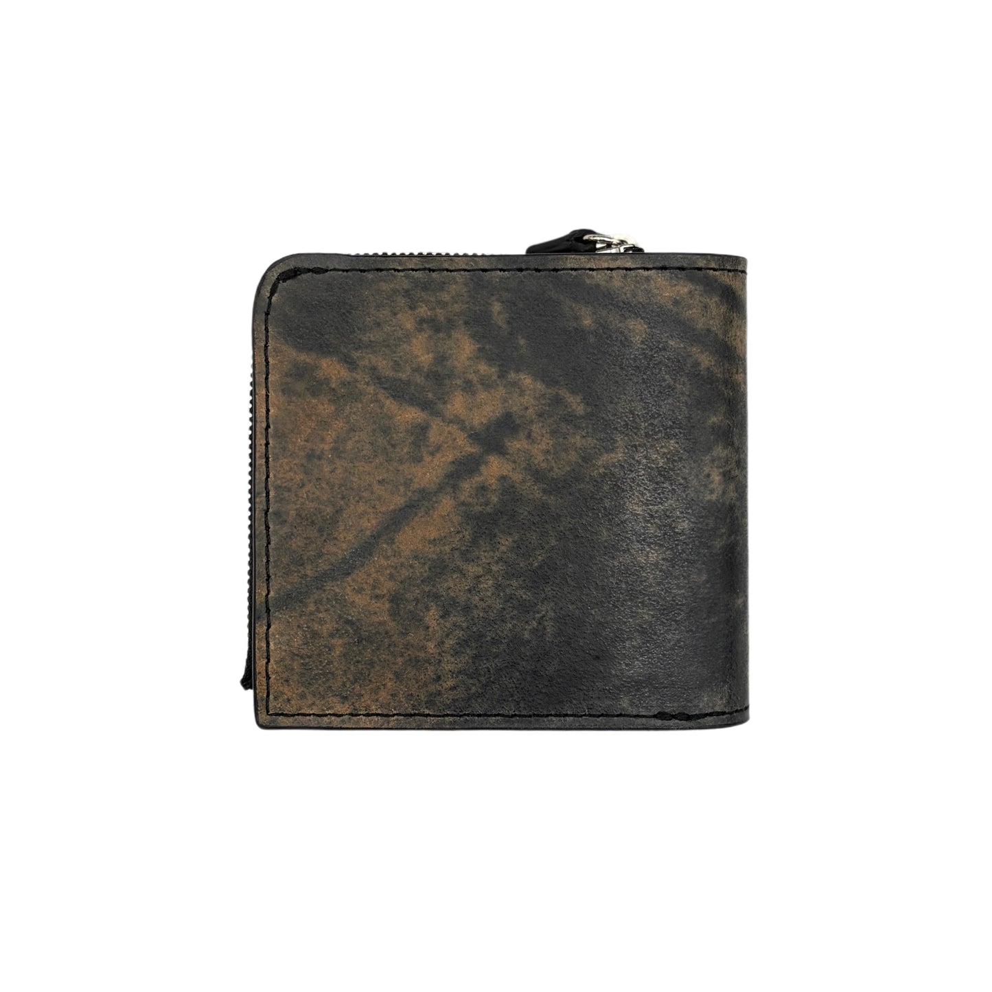 【新喜皮革】コードバン バックサイド二つ折り財布スモール-Cordovan Back Side Small Wallet