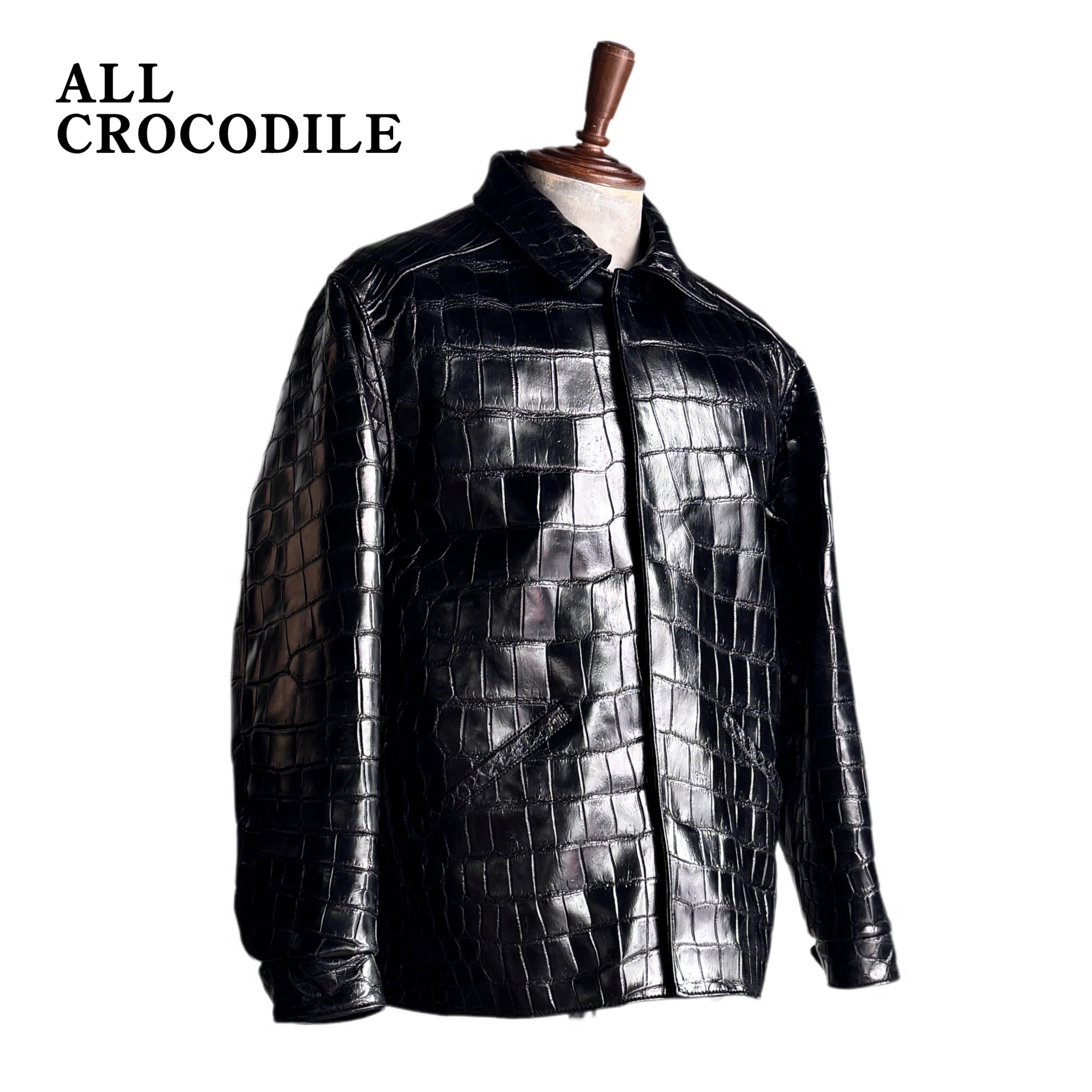 SOTOMI×ATSU CROCODILE POROSUS CAR COAT All Crocodile【クロコダイル