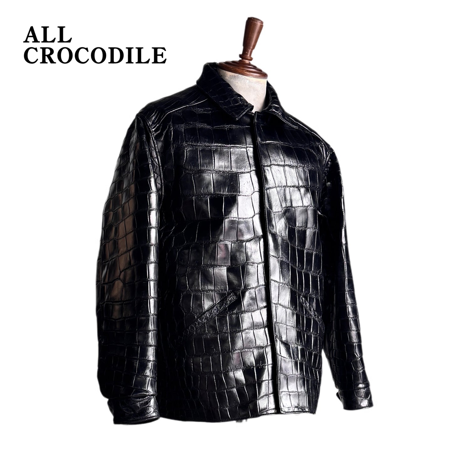 SOTOMI×ATSU CROCODILE POROSUS CAR COAT All Crocodile【クロコダイル/ポロサス/カーコート/オールクロコダイル】
