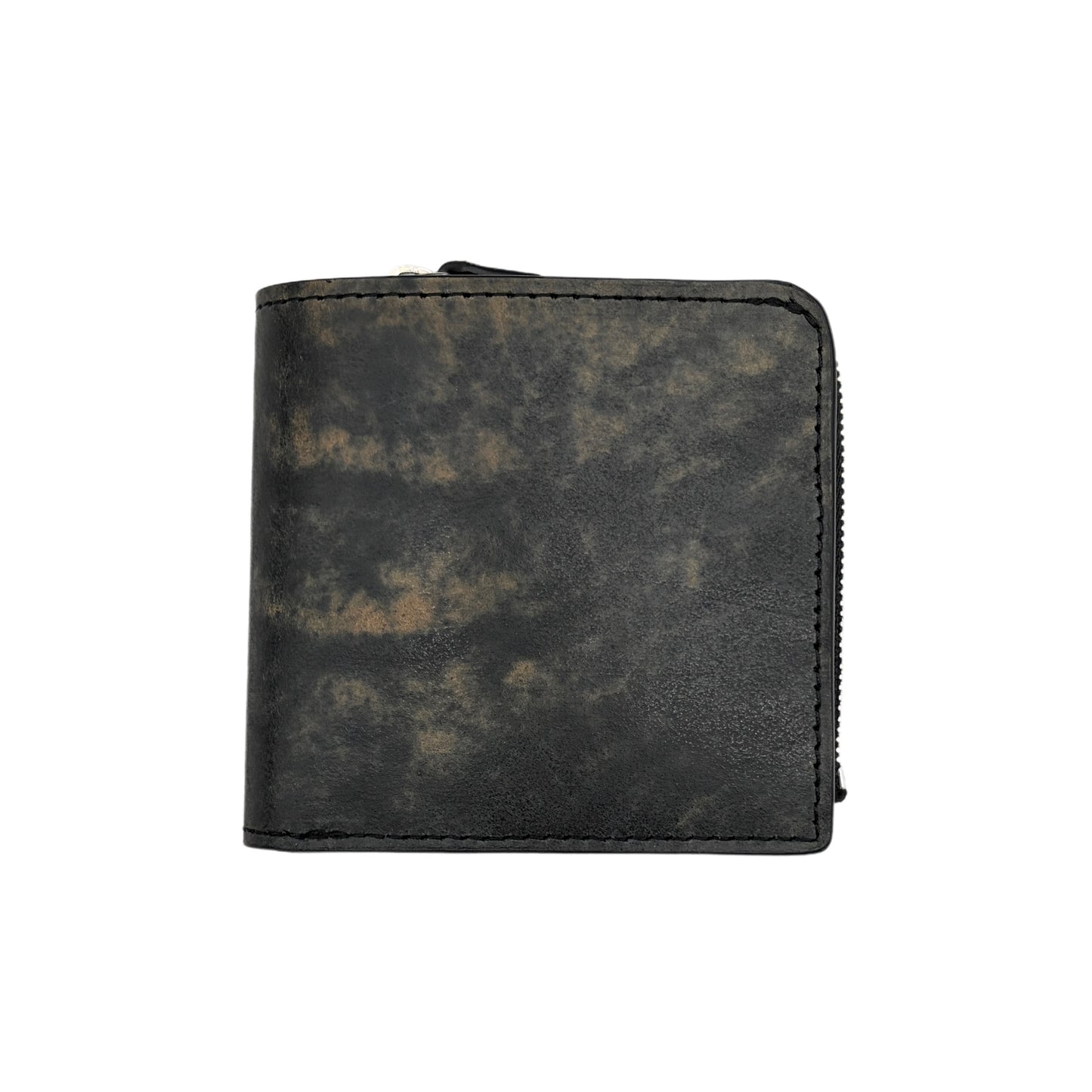 【新喜皮革】コードバン バックサイド二つ折り財布スモール-Cordovan Back Side Small Wallet