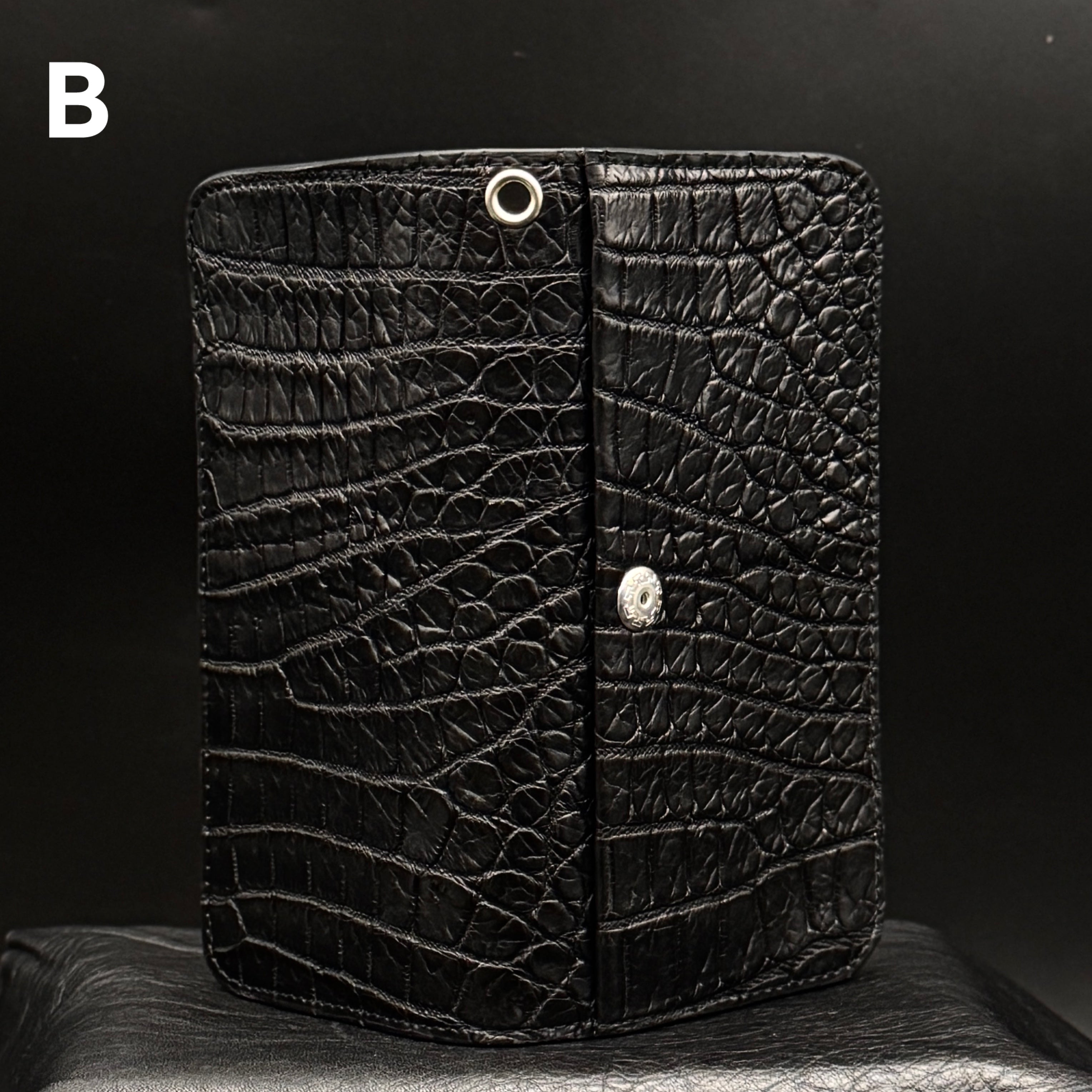 クロコダイルポロサス】ワニ革トラッカーウォレット-Tracker Wallet