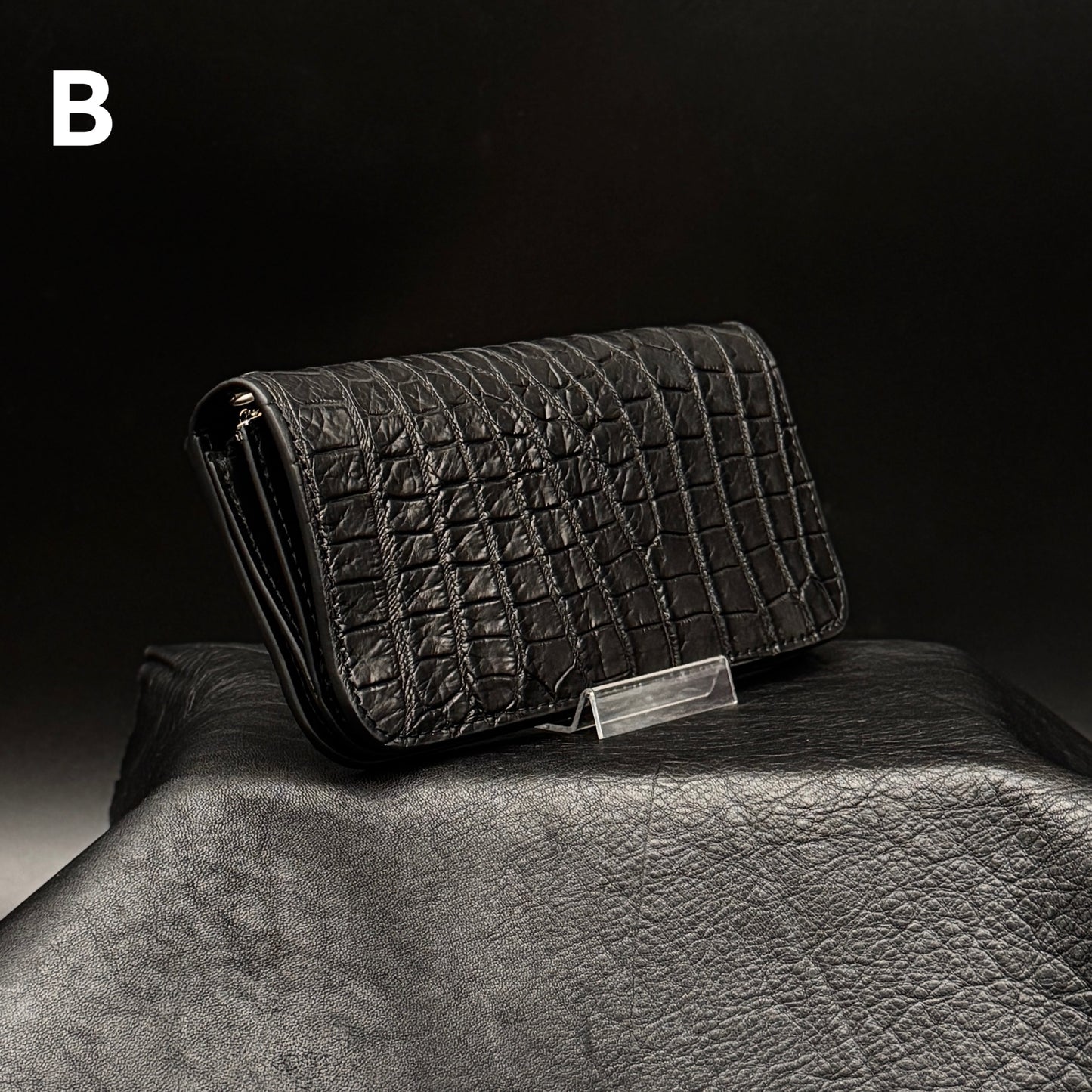 【クロコダイルポロサス】ワニ革トラッカーウォレット-Tracker Wallet-