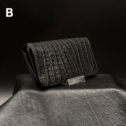 【クロコダイルポロサス】ワニ革トラッカーウォレット-Tracker Wallet-