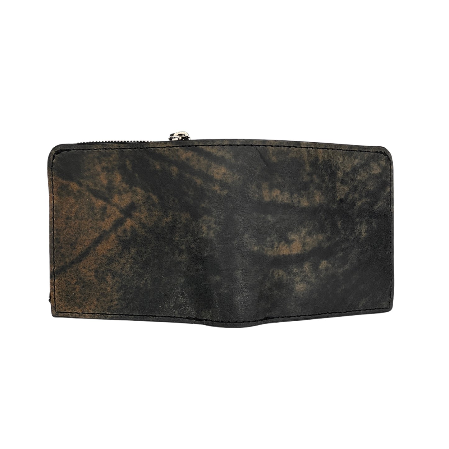 【新喜皮革】コードバン バックサイド二つ折り財布スモール-Cordovan Back Side Small Wallet
