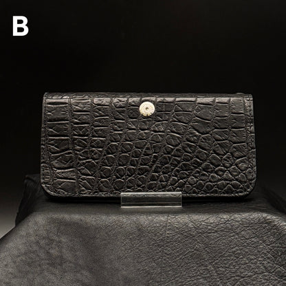 【クロコダイルポロサス】ワニ革トラッカーウォレット-Tracker Wallet-