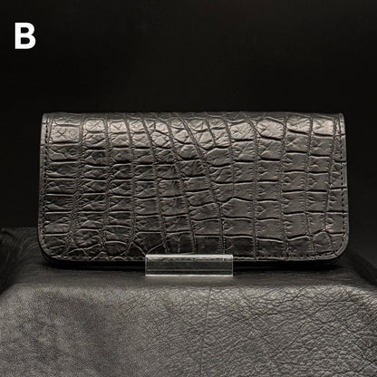 【クロコダイルポロサス】ワニ革トラッカーウォレット-Tracker Wallet-