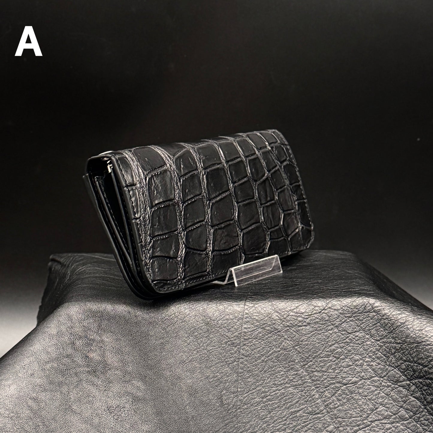 【クロコダイルポロサス】ワニ革トラッカーウォレット-Tracker Wallet-