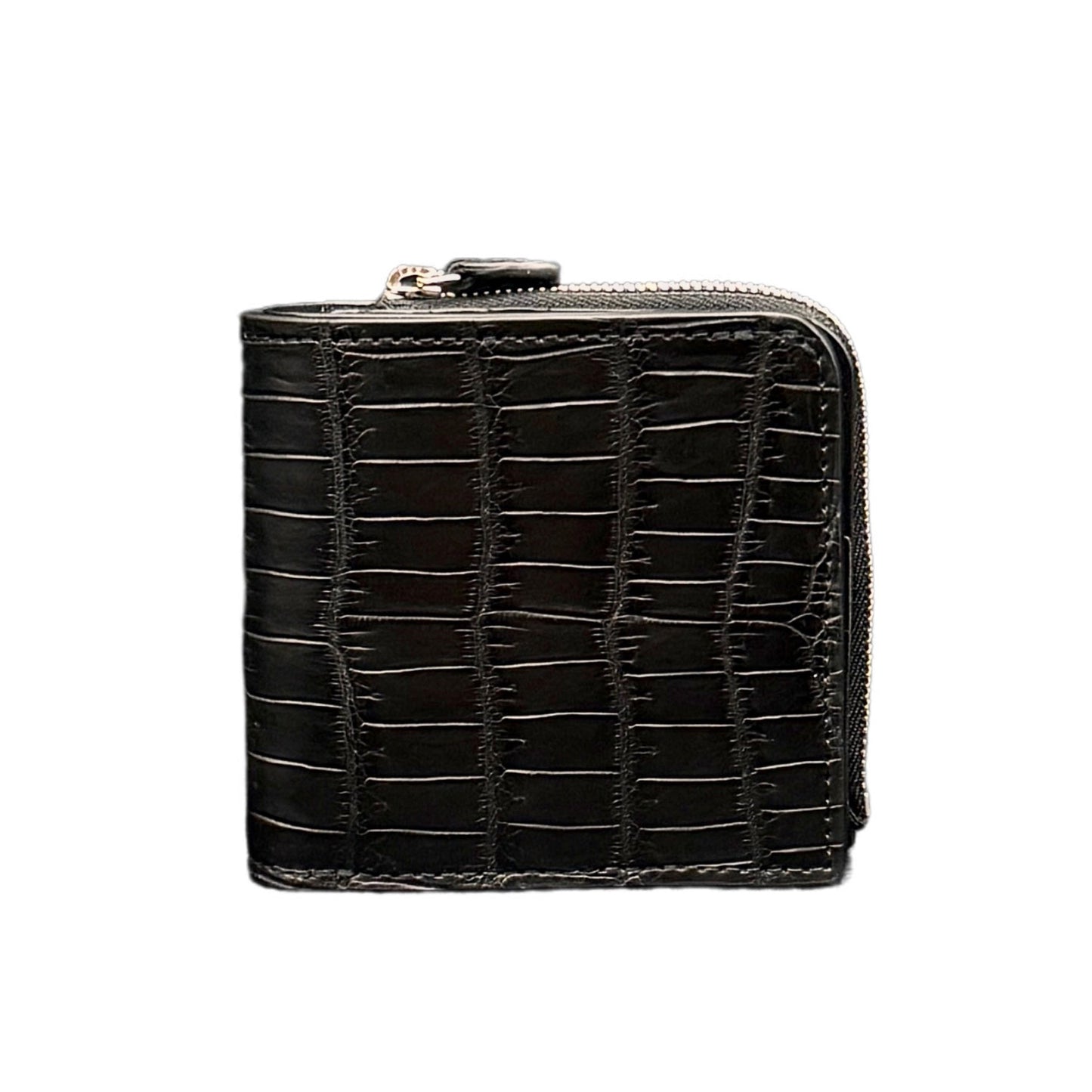 【クロコダイルポロサス】ワニ革二つ折り財布スモール-Small Wallet