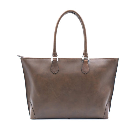 グイディ カーフ トートバッグ-GUIDI 490 -Marrone-