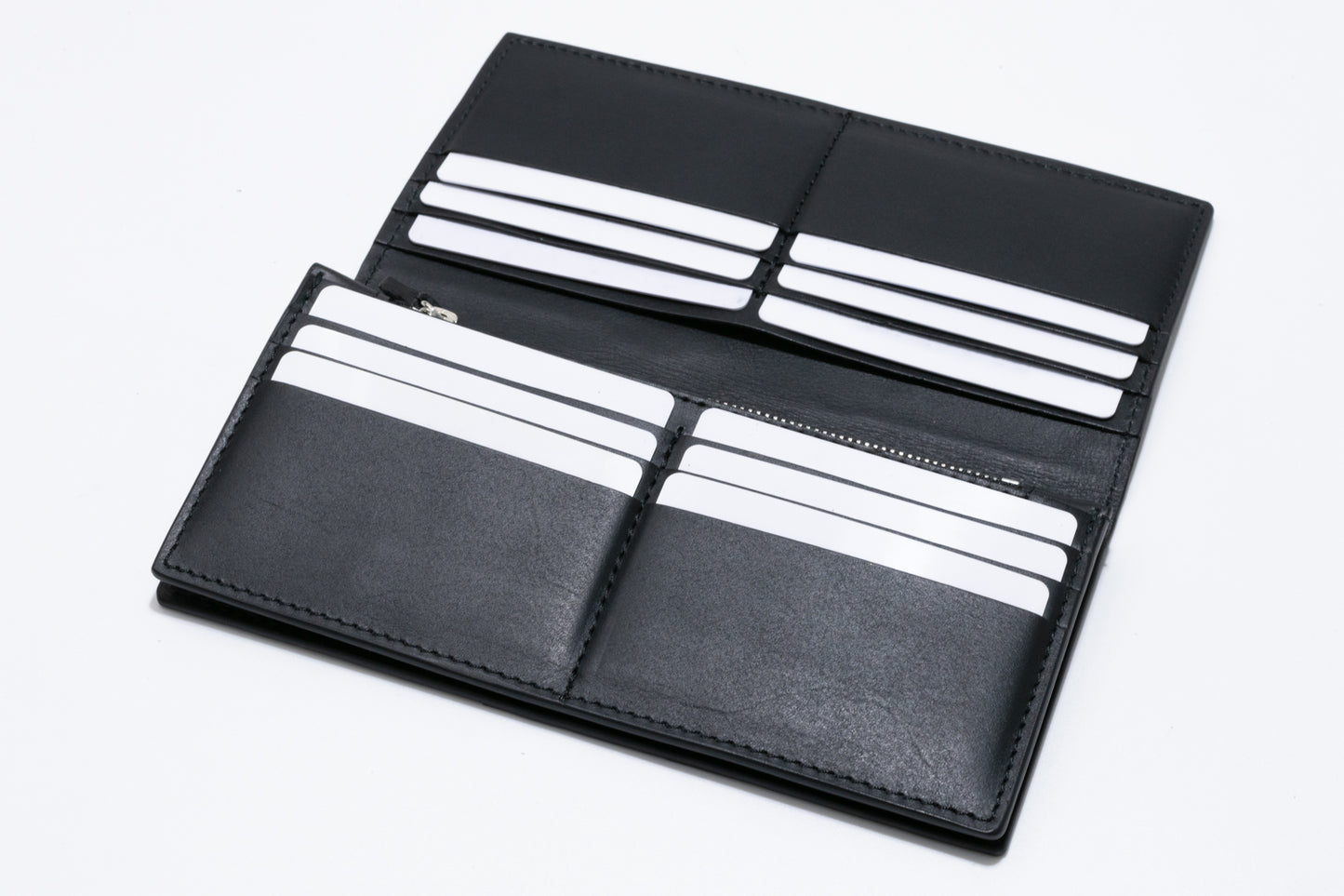 【クロコダイルポロサス】ワニ革二つ折り長財布-Long Wallet