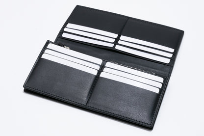 【クロコダイルポロサス】ワニ革二つ折り長財布-Long Wallet