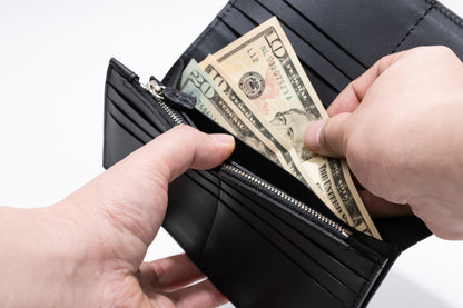 【クロコダイルポロサス】ワニ革二つ折り長財布-Long Wallet